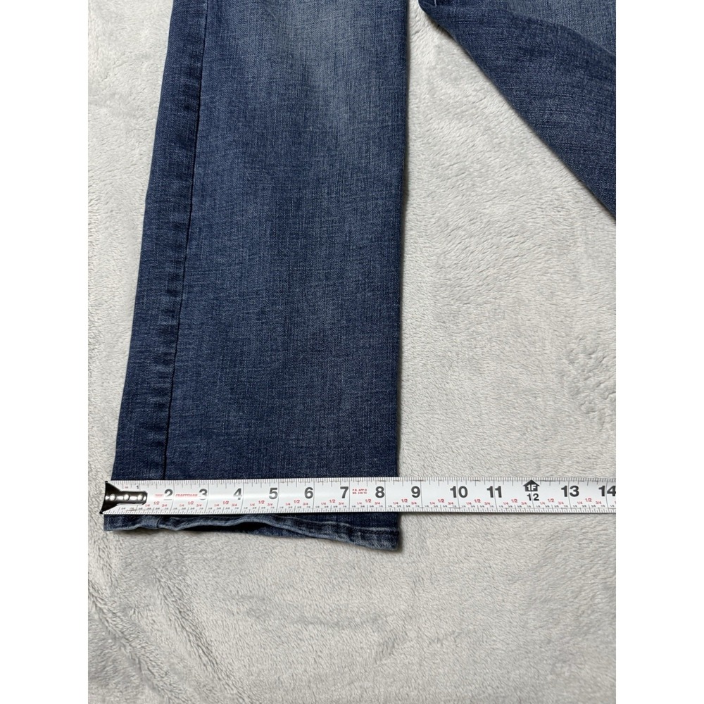 NYDJ Jeans Womens 10 Blue Marilyn Straight Medium Wash Stretch Denim 32x31 - Picture 2 of 9